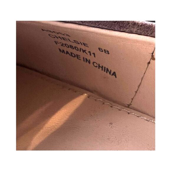 Coach Heels CHELSIE Classic Pointy Distressed Pump Platform Gray Size 6B - Picture 13 of 13